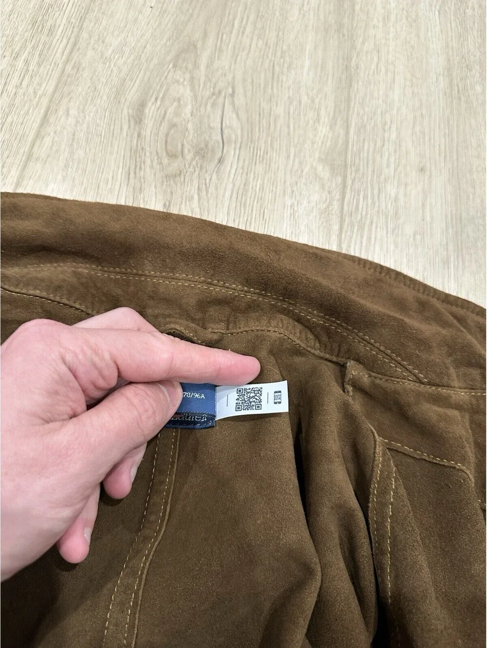 Polo Ralph Lauren Goat Suede Utility Jacket Mens Brown Size Large